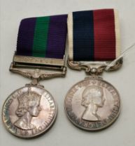 A pair of Elizabeth II military medals