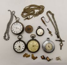 A collection of pocket watches, spares and repairs, etc.