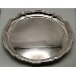 A German silver tray, late 19th/early 20th Century