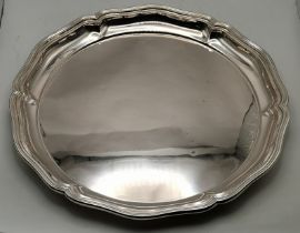 A German silver tray, late 19th/early 20th Century