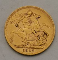A George V sovereign, 1912