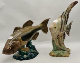 Two Beswick fish models