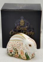 Royal Crown Derby Paperweight Baby Rabbit