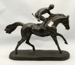 A Heredities racehorse figure group, 'The Outsider'