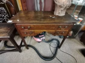 An early Antique low boy with 3 drawers
