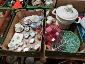 A good selection of misc china items, etc