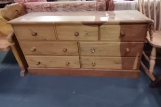 Large pine set of drawers 3 over 2 drawers