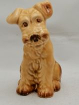 Vintage Sylvac Sitting Terrier Dog