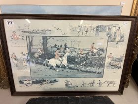 A group of eight hunting pictures/prints