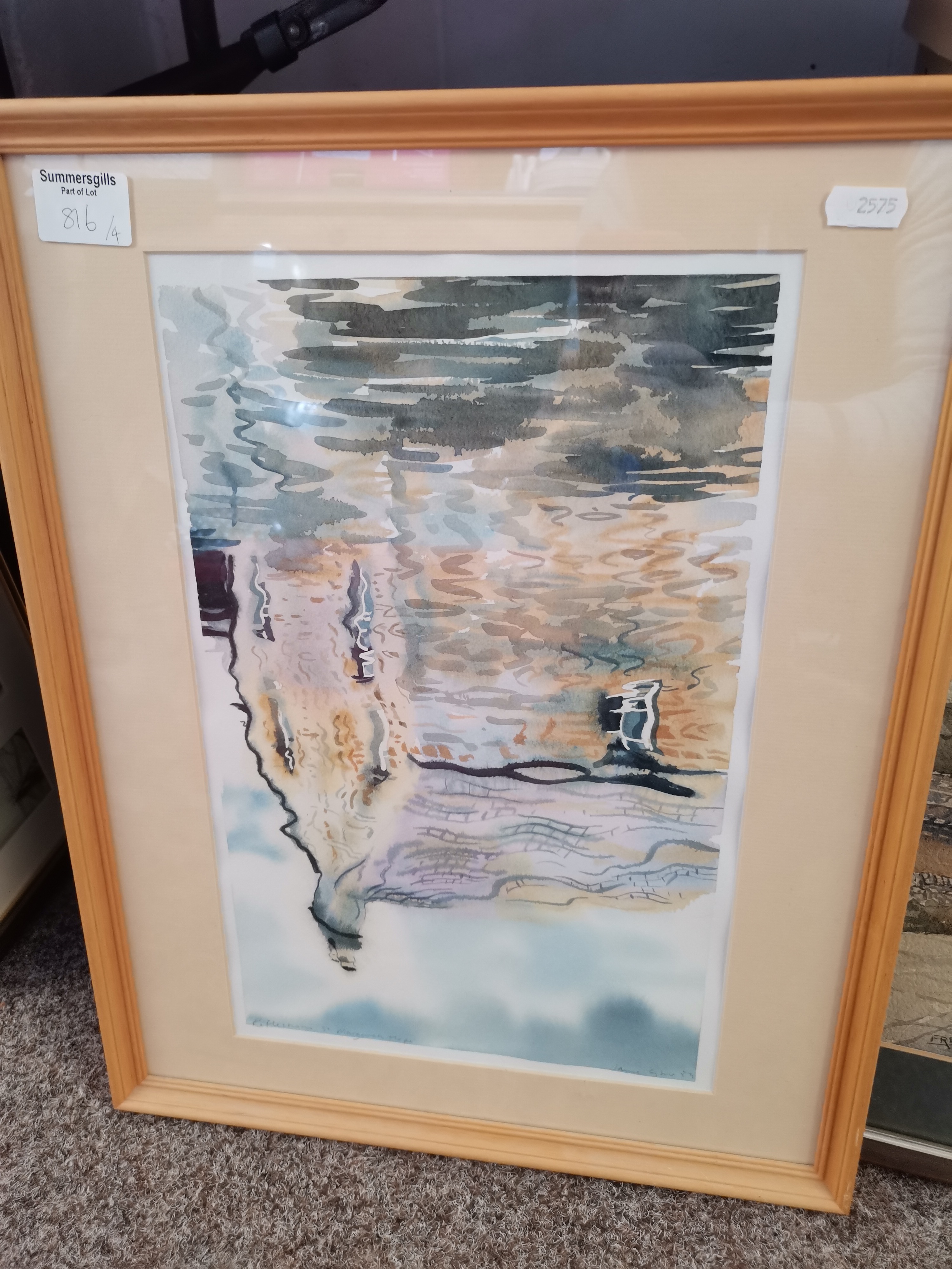 Four original landscape watercolours, framed - Image 4 of 5