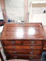 Antique Oak Bureau cabinet cupboard writing desk
