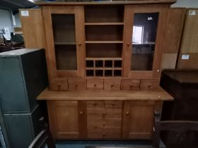 Oak Dresser with inbuilt wine rack