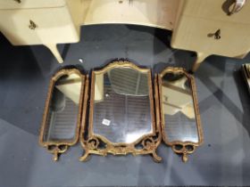 Gilt edges dressing table mirror