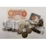 Assorted coinage, British and Foreign, Victorian and later