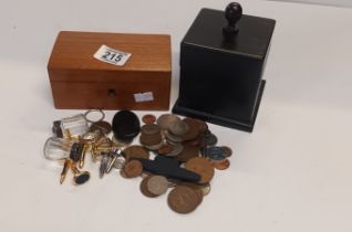 Collection of items - cufflinks, badges etc