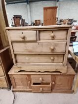 Antique Pine Drawers and unit