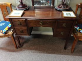 A mahogany ladies writing desk