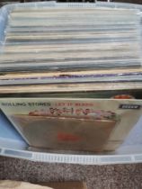 A collection of mixed record albums