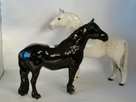 Two Beswick horse models