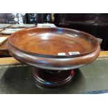 A fruitwood turned bowl 30cm