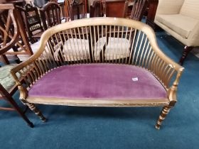 Painted 2 seater settee / bench