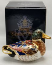 Royal Crown Derby Paperweight - Mallard Duck