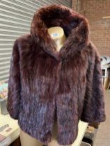 A vintage lady's mink short fur coat