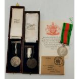 Three civil service medals, 1930s/1940s