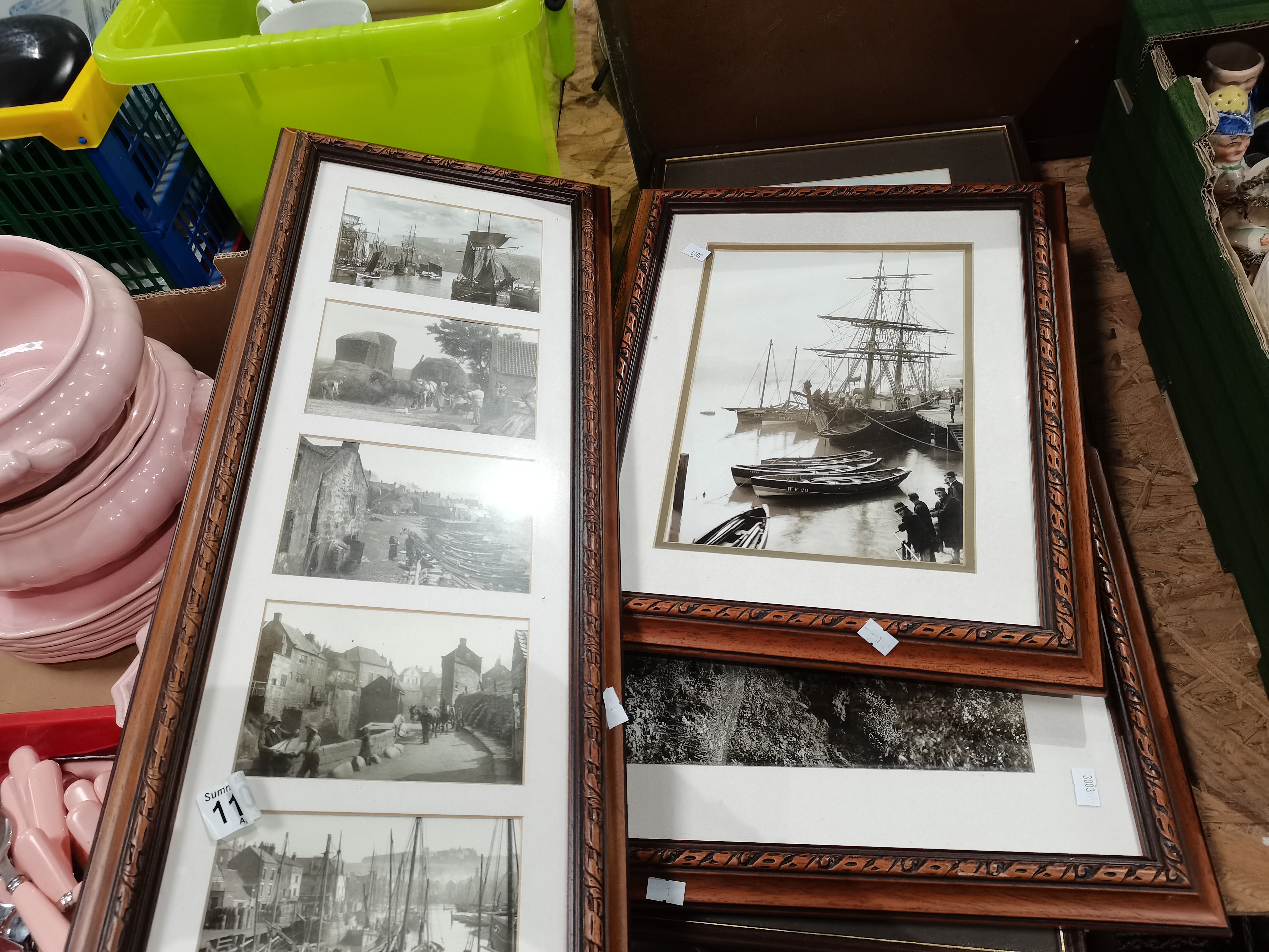 Framed Sutcliffe Prints of Whitby and coastal scenes