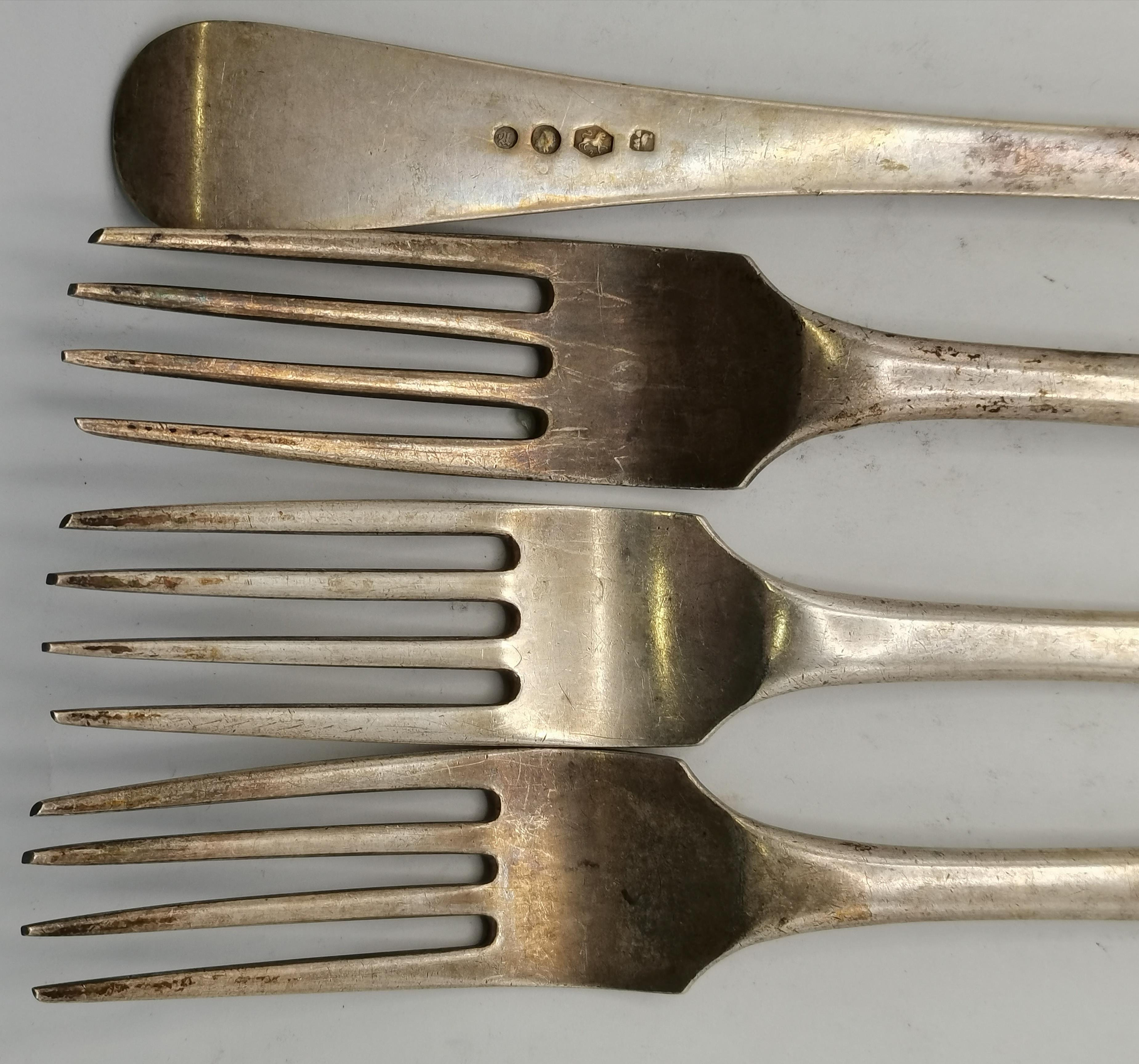 A group of silver and silver-plated flatware, Continental and British, 19th Century - Image 3 of 7