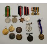 A miscellaneous group of assorted medals and tokens