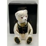 Royal Crown Derby Harrods Teddy Bear Paperweight