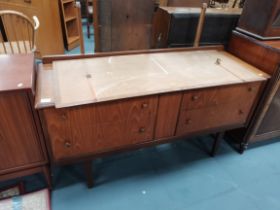 A retro teak sideboard/ dressing table