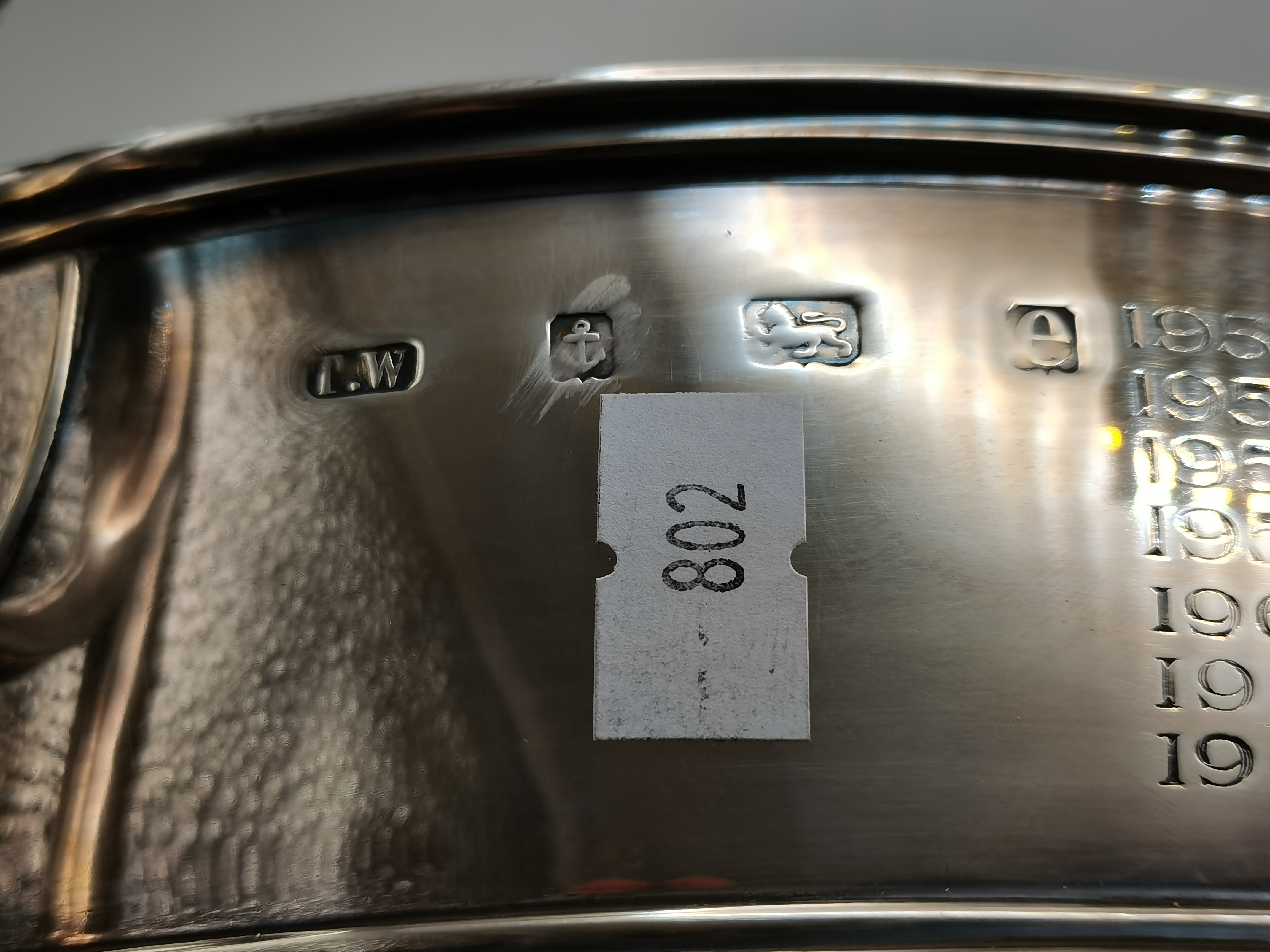 A large Edwardian silver twin-handled presentation pedestal bowl - Image 2 of 2