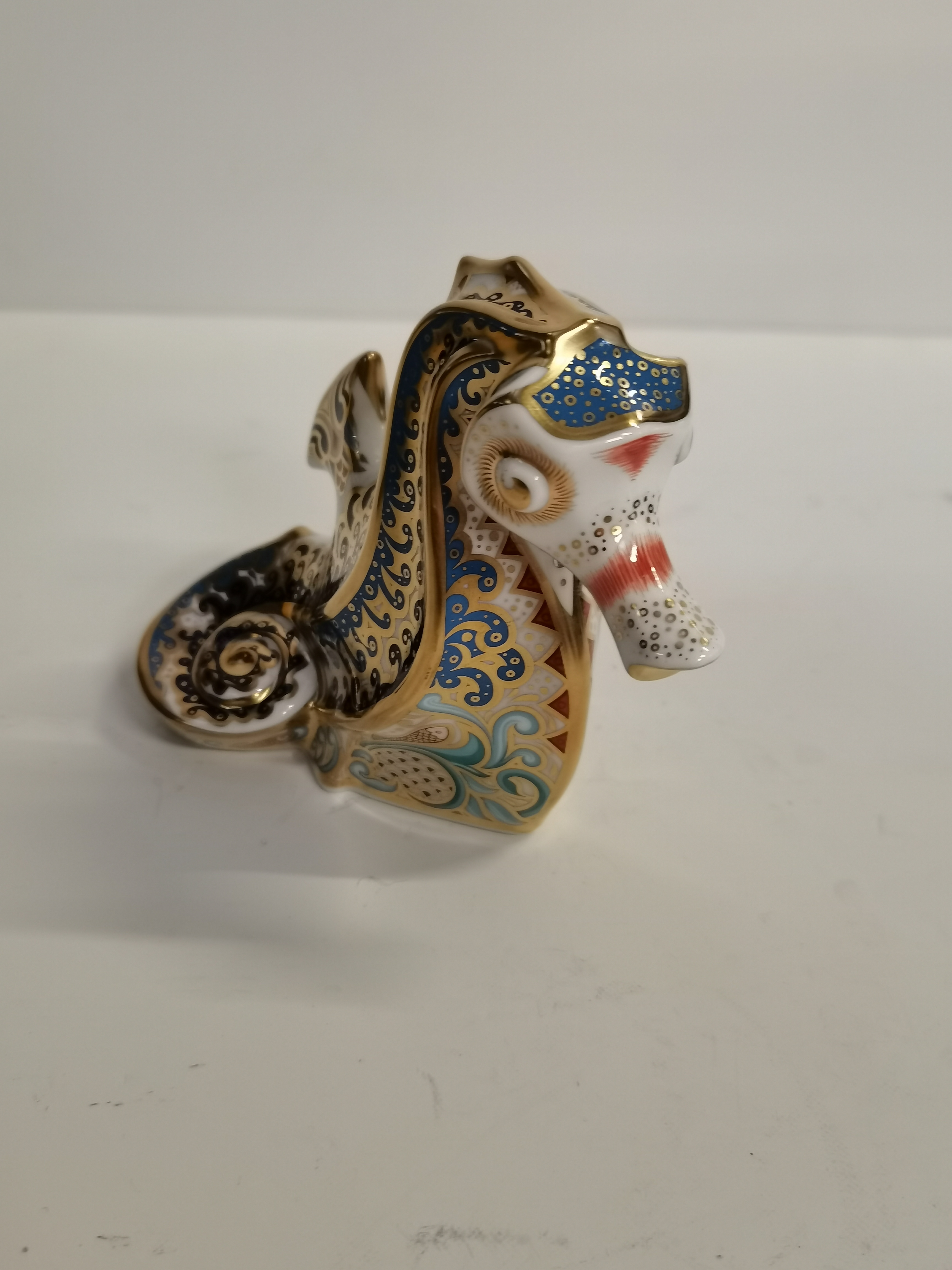 Royal Crown Derby Paperweight - Coral Seahorse - Image 2 of 4