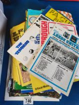 Collection of vintage football programmes - majority Leeds United 1970s