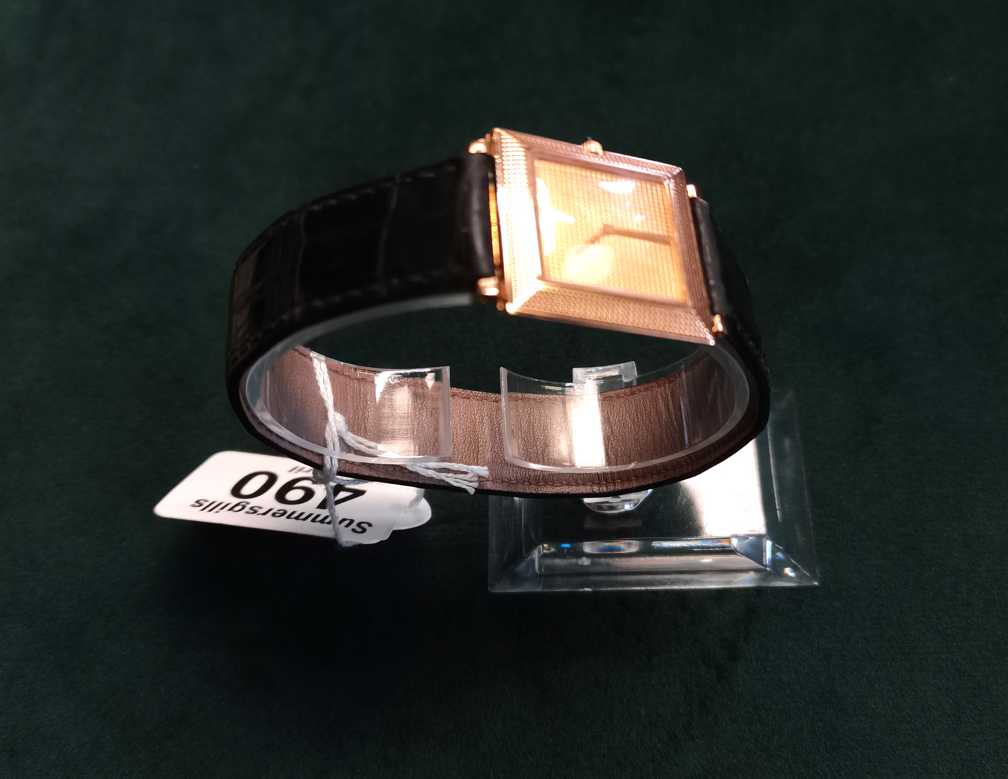 An 18 carat gold Boucheron 'Carrée' wristwatch - Image 18 of 19