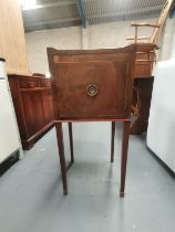 Antique Mahogany Bedside cabinet with inlay