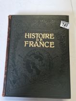 Set of 5 hardbacked books "L'Histoire de France" Circa 1920