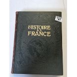 Set of 5 hardbacked books "L'Histoire de France" Circa 1920