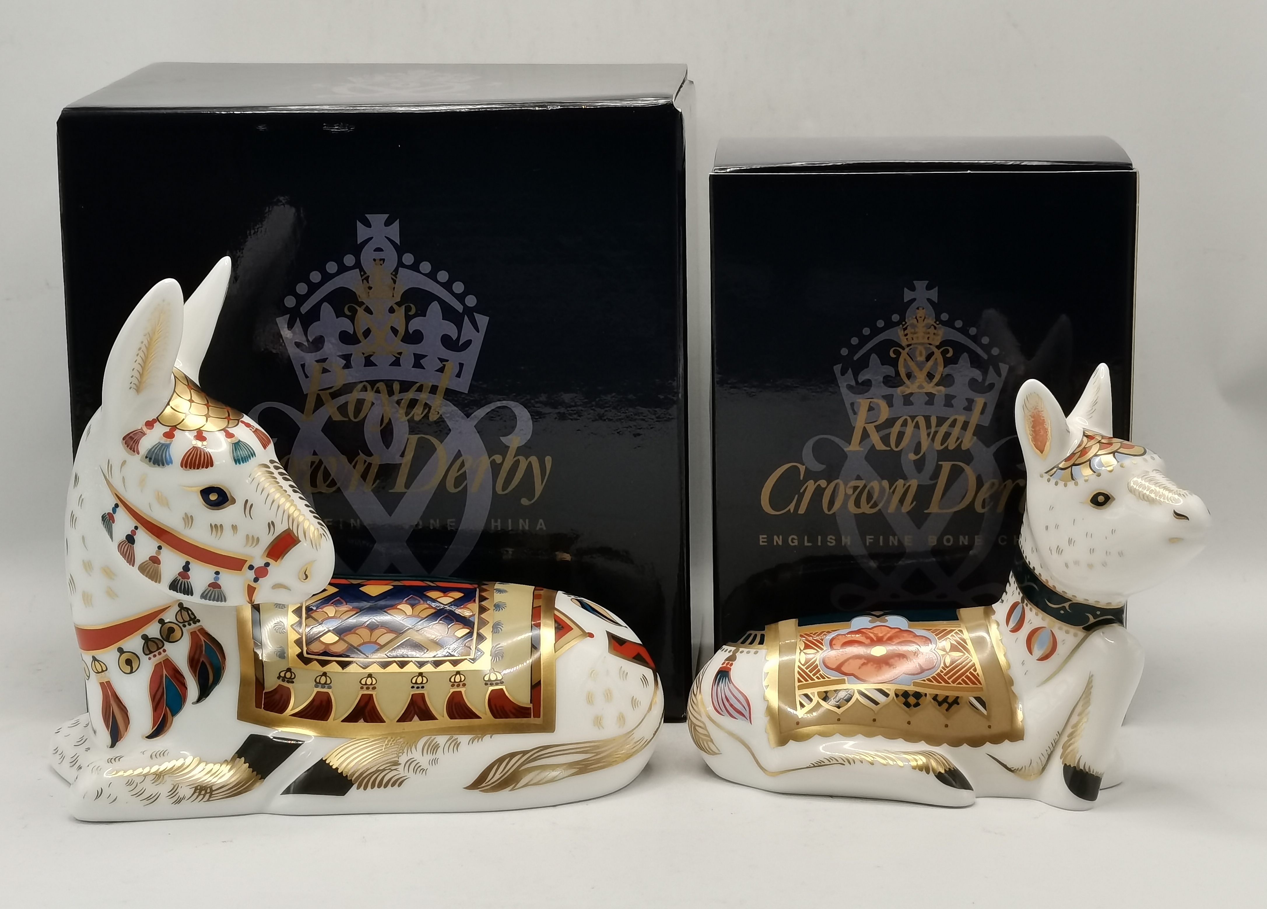 Royal Crown Derby Donkey Paperweights