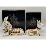 Royal Crown Derby Donkey Paperweights