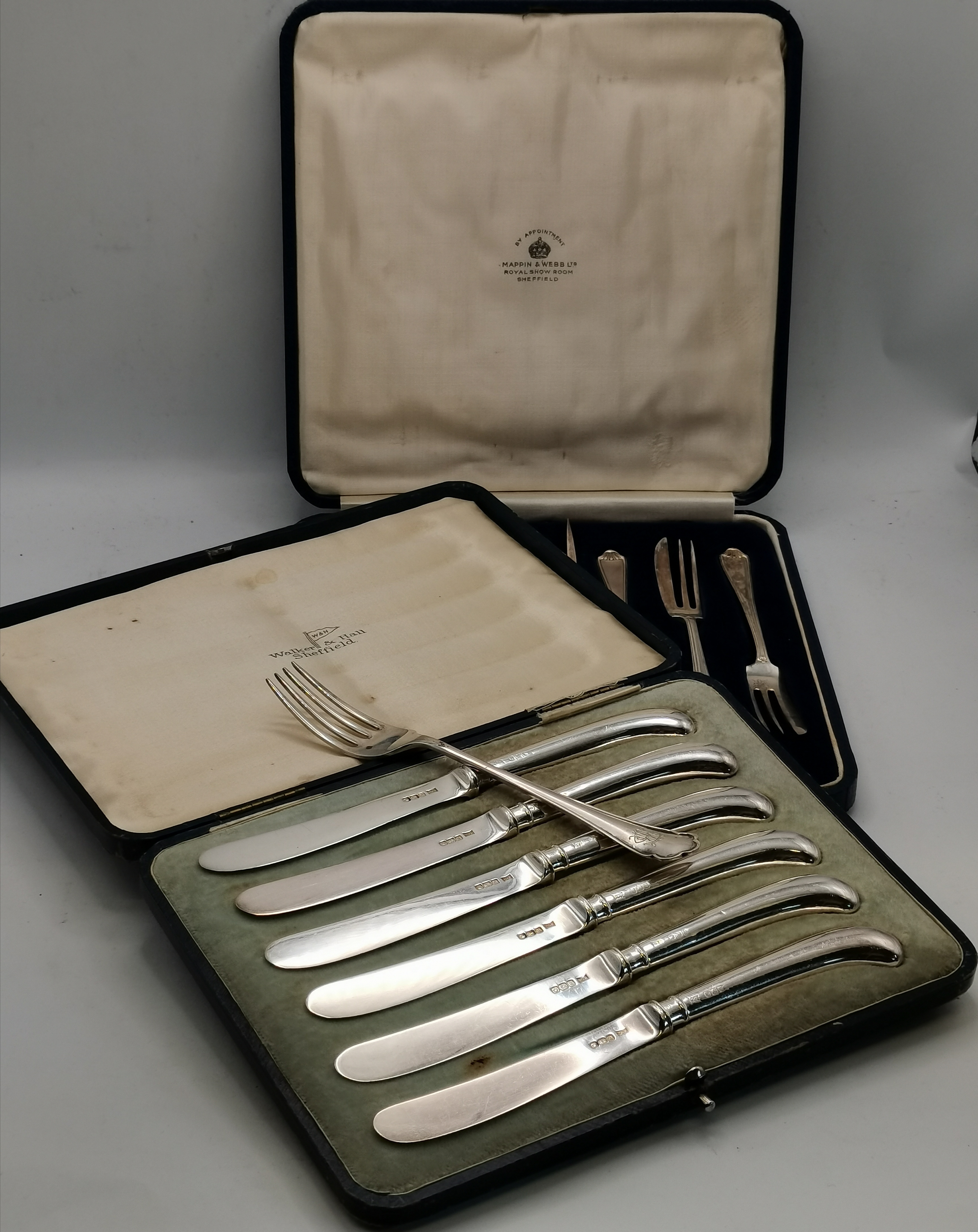 A collection of silver and silver-plated flatware, 20th Century