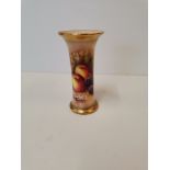 A Royal Worcester small trumpet vase by Edward Townsend