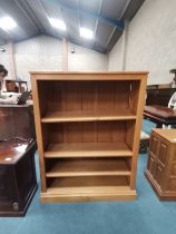 Carthouse Furniture Yorkshire Oak bookcase with panelled sides
