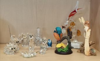 Swarovski & other Crystal Animals plus other figurines