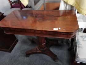 Antique rosewood games table