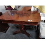 Antique rosewood games table