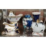 A collection of miscellaneous china incl. COALPORT jug and plate, etc.