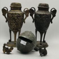 A Collection of Bronze items